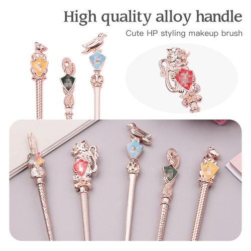 【2 Color Options】Wand Makeup Brushes Set for Women, Metal Makeup Brushes Set, Magic Eye Shadow Eyeliner Blending Lip Brush - Brushes Holder Pot Not Included