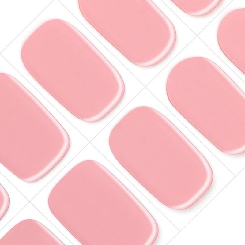 GelMala Gel Nail Strips Rosy Pink Solid Color Gel Nail Stickers Salon-Quality, Long Lasting, Easy to Apply & Remove -Gel Nail Strips for Nails Manicure Nail Wraps，Easy for begginners (Rosy Blush)