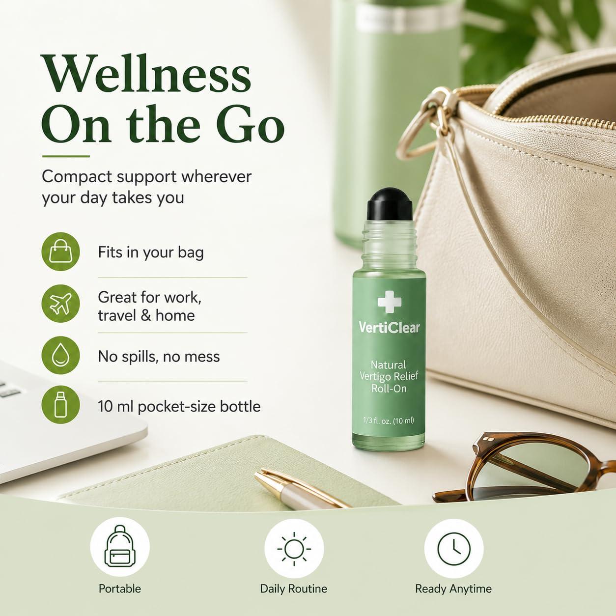 Verticlear Relief Roll-on, Natural Ingredients Can Quickly Acting 10ml