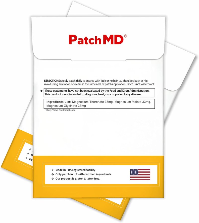 Tri-Mag Complex Topical Patch - 30-Day Supply for Enhanced Magnesium Absorption