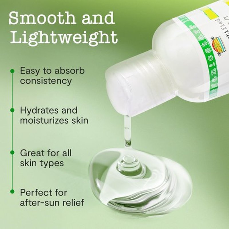 DEW ME DAILY USDA Certified Organic Aloe Vera Gel 12 oz - 100% Pure, Cold Pressed, Hand Harvested, Infused with Coconut, Lime & Verbena Essential Oils, Chemical-Free - Skin & Hair Care, Made in USA