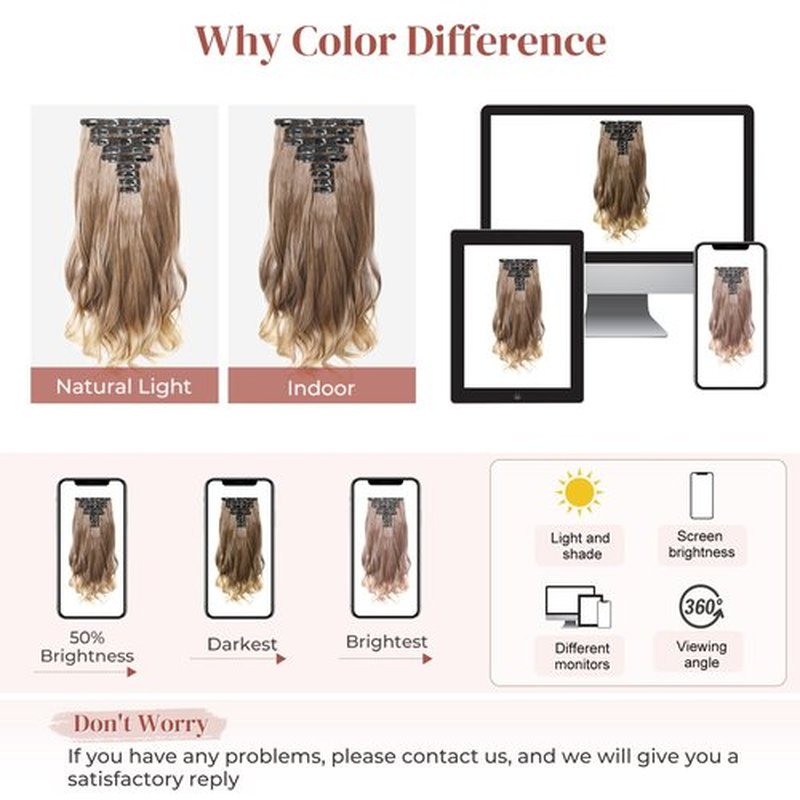 LONAI Clip in Hair Extensions, 9PCS Long Curly Wavy Layer Hair Clip Extensions, Synthetic Hair Extension Natural Soft Invisible Lace Hairpiece for Women Chocolate Brown to Light Brown
