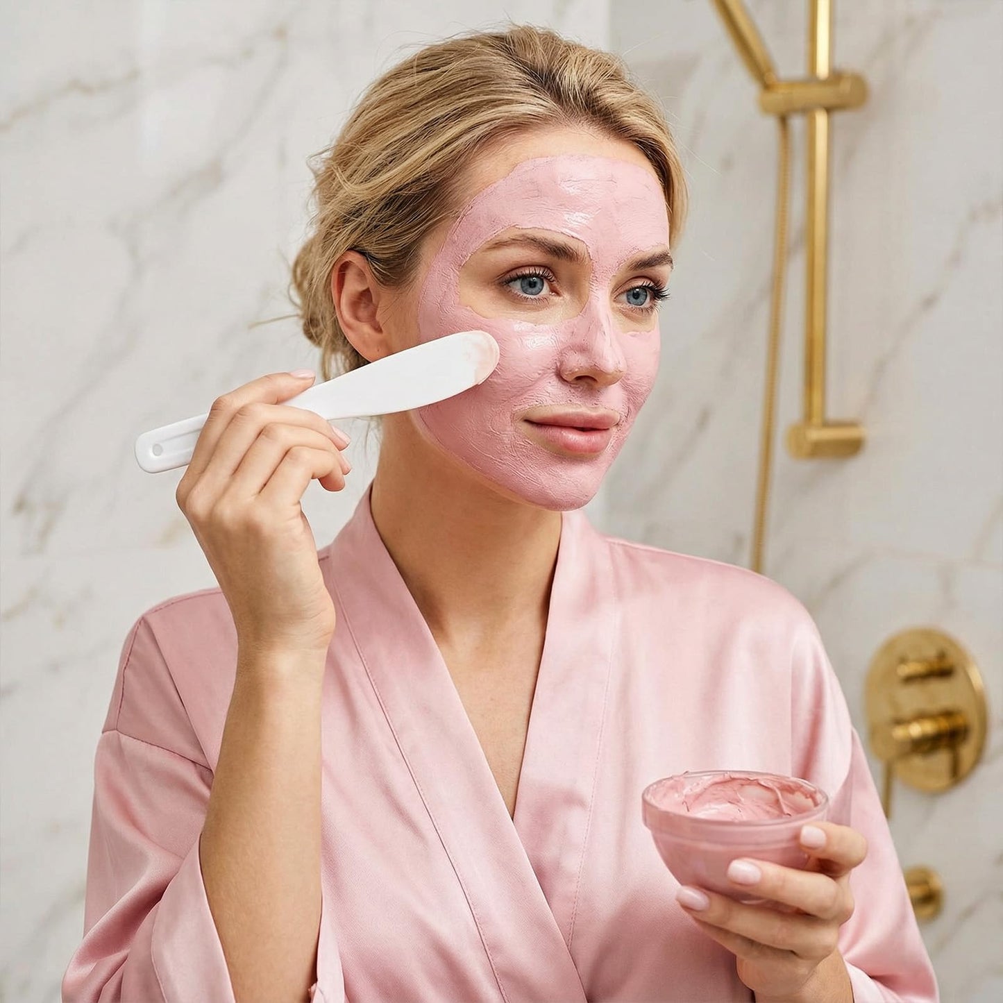 Abeillo 10 Pcs Plastic Cosmetic Spatula Large Makeup Spatula Plastic Facial Spatulas Body Lotion Applicator Face Mask Spatulas for Skincare and Makeup Application