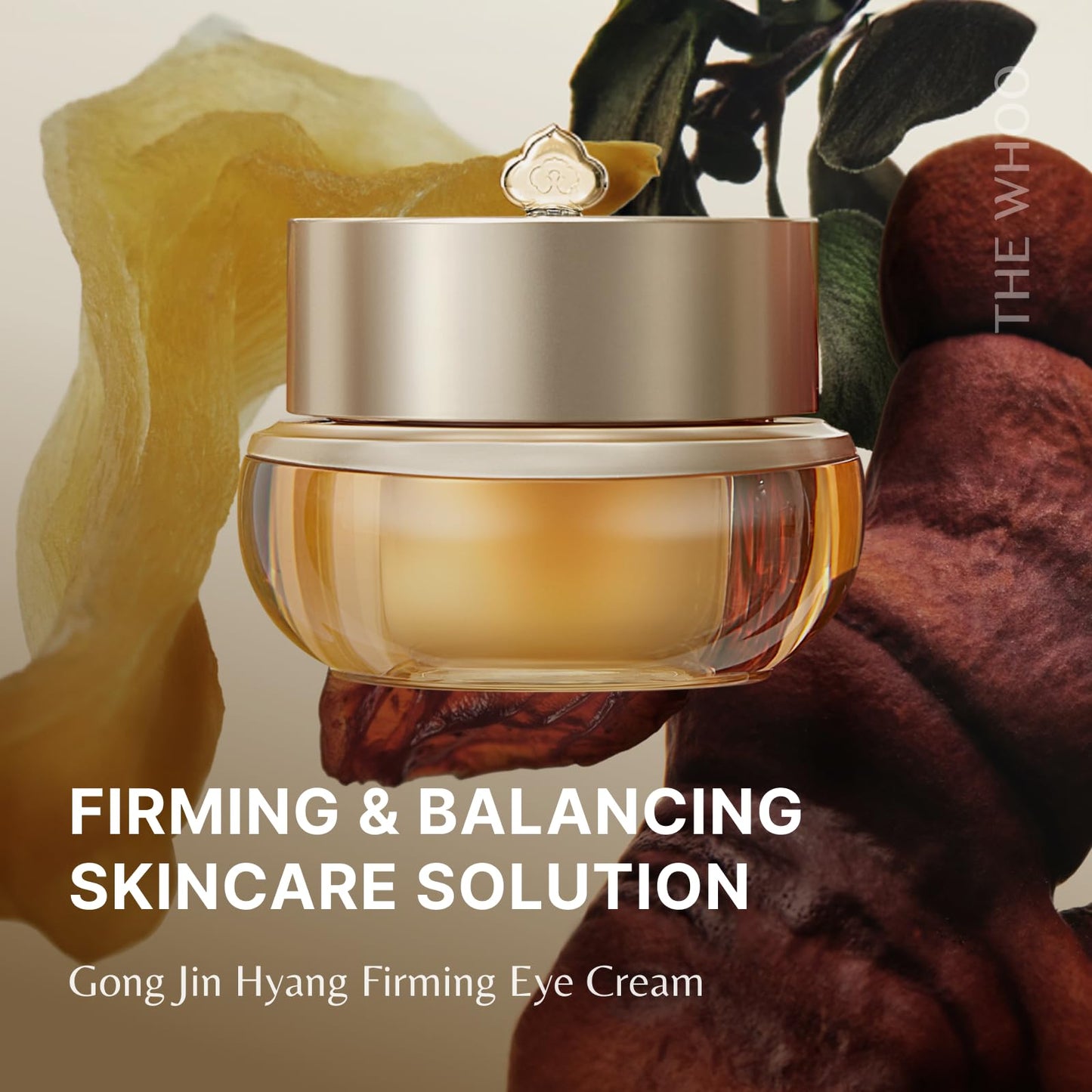 THE WHOO Firming Eye Cream | Lifting Eye Treatment with Glycoprotein & Elasticity Boosters | Smooths Fine Lines & Firms Delicate Skin