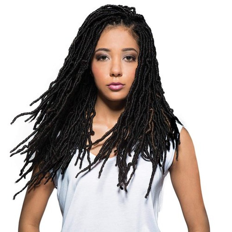 Bobbi Boss Synthetic Hair Crochet Braids African Roots Braid Collection Nu Locs 18" (6-PACK, M1B/27)