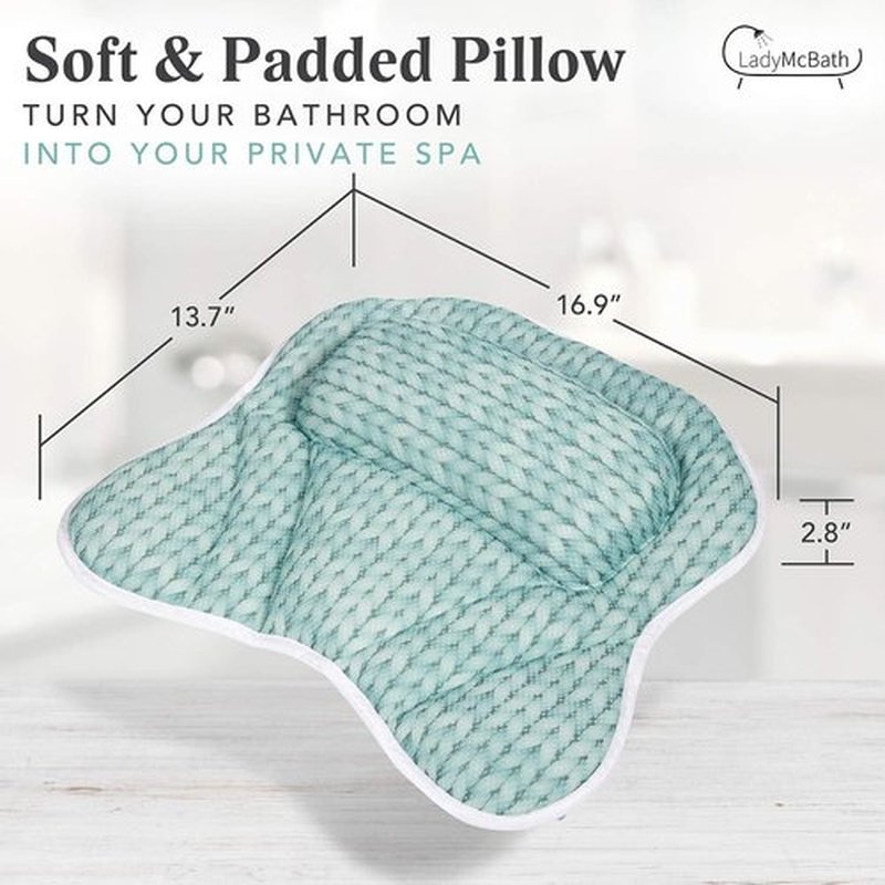 Lady McBath Spa Gift Baskets for Women - Bath Gift Set for Women, Luxury Bath Pillow and Donut Bath Bombs Gift Set, Relaxation Gifts for Women, Valentines, Birthday, for Women, Kids