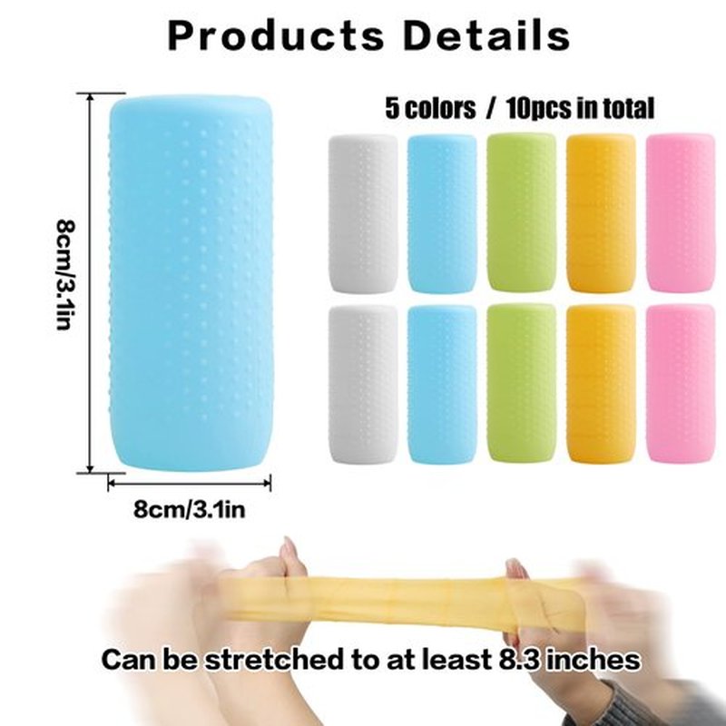 YUBIRD 10 PCS Silicone Travel Sleeves for Toiletries, Toiletry Sleeves for Leak Proofing, Leak Proof Sleeves for Travel Bottles, Travel Size Toiletries, Cruise Must Haves for Women Men