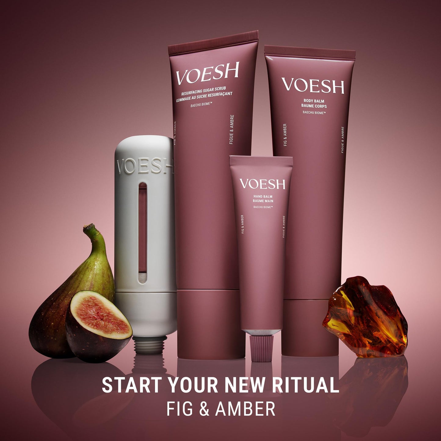 VOESH Body Balm - Fig & Amber, Moisturizing Body Butter, Scented Body Lotion