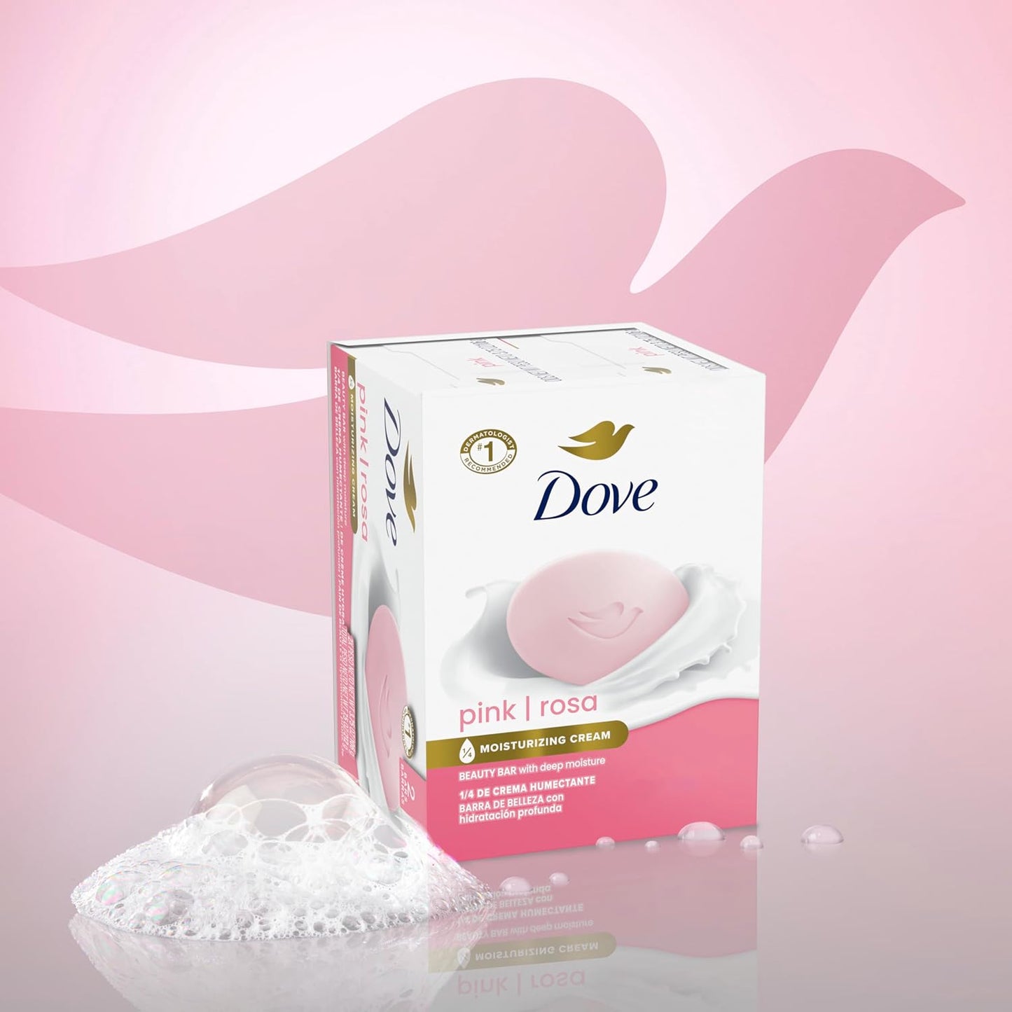 Dove Beauty Bar - Moisturizing Pink Soap | 3.75 Ounce (Pack of 2)