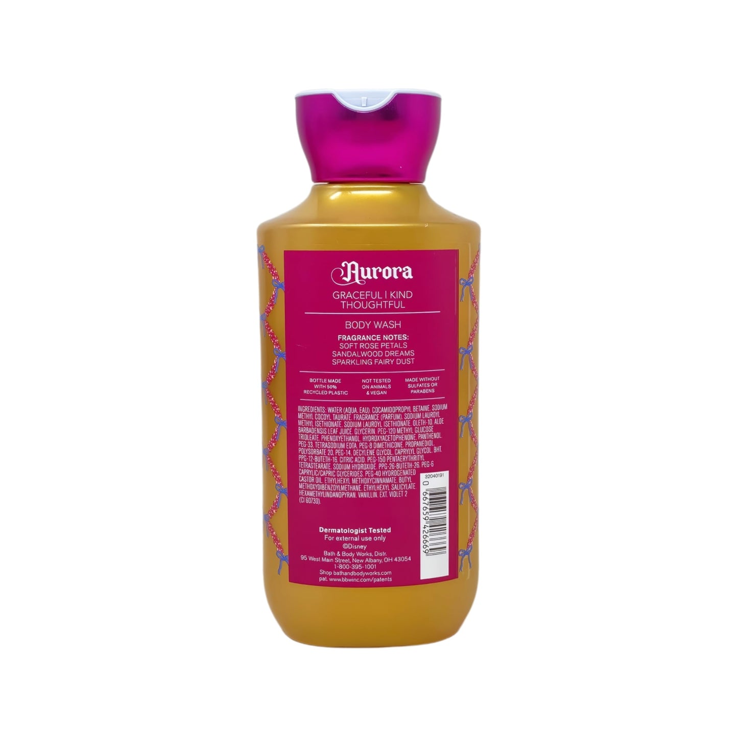 Bath & Body Works Princess Collection Aurora 3 Body Washes with a Perfectly Peeled Bar Soap