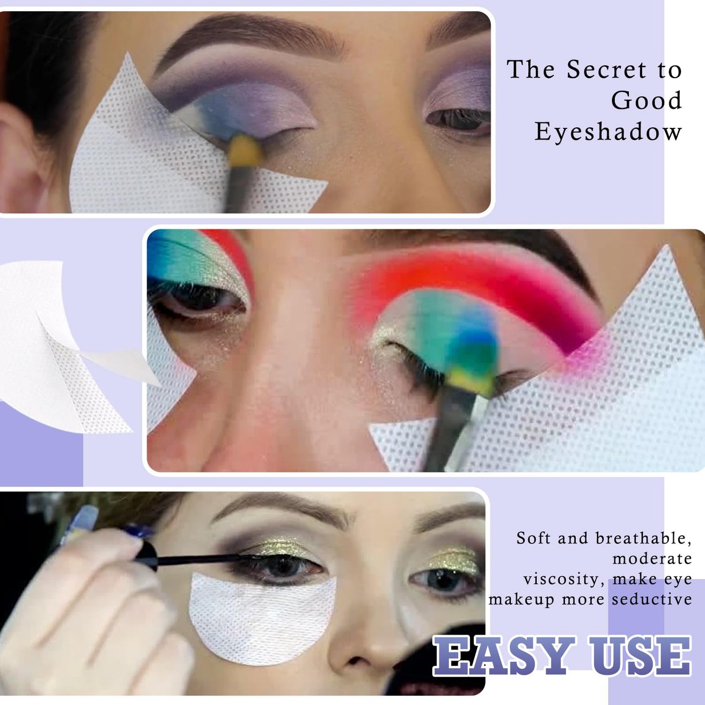 WALWAL 150 Pcs Eyeshadow Shields Eye Makeup Barrier Stickers