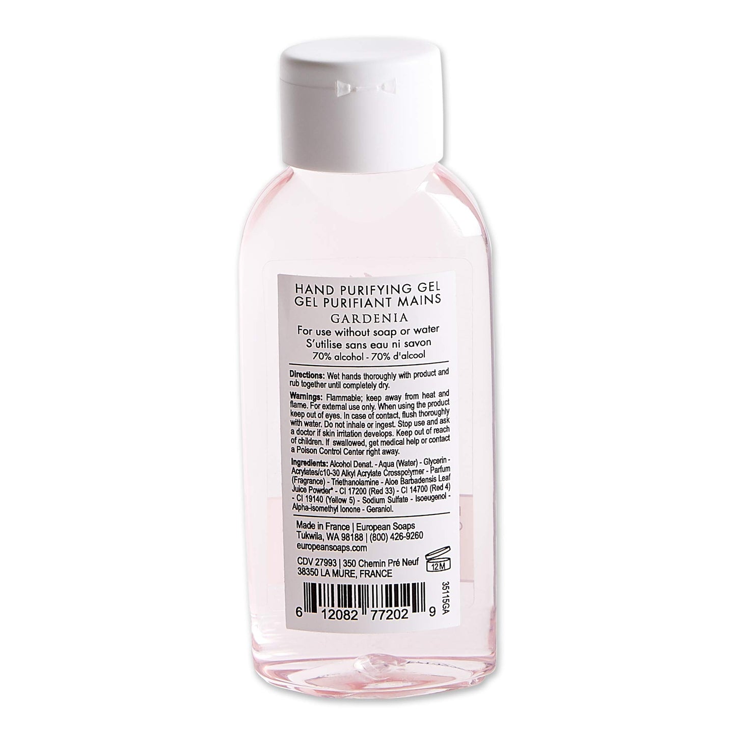Pre de Provence Advanced Alcohol Based Hand Sanitizer, Gardenia, 3.4 Fluid Ounces