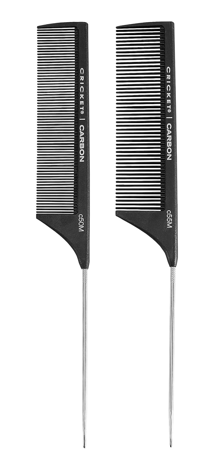 Professional Carbon Comb Set for Hair Styling – Anti-Static, Heat-Resistant, 4-Piece Variety Pack