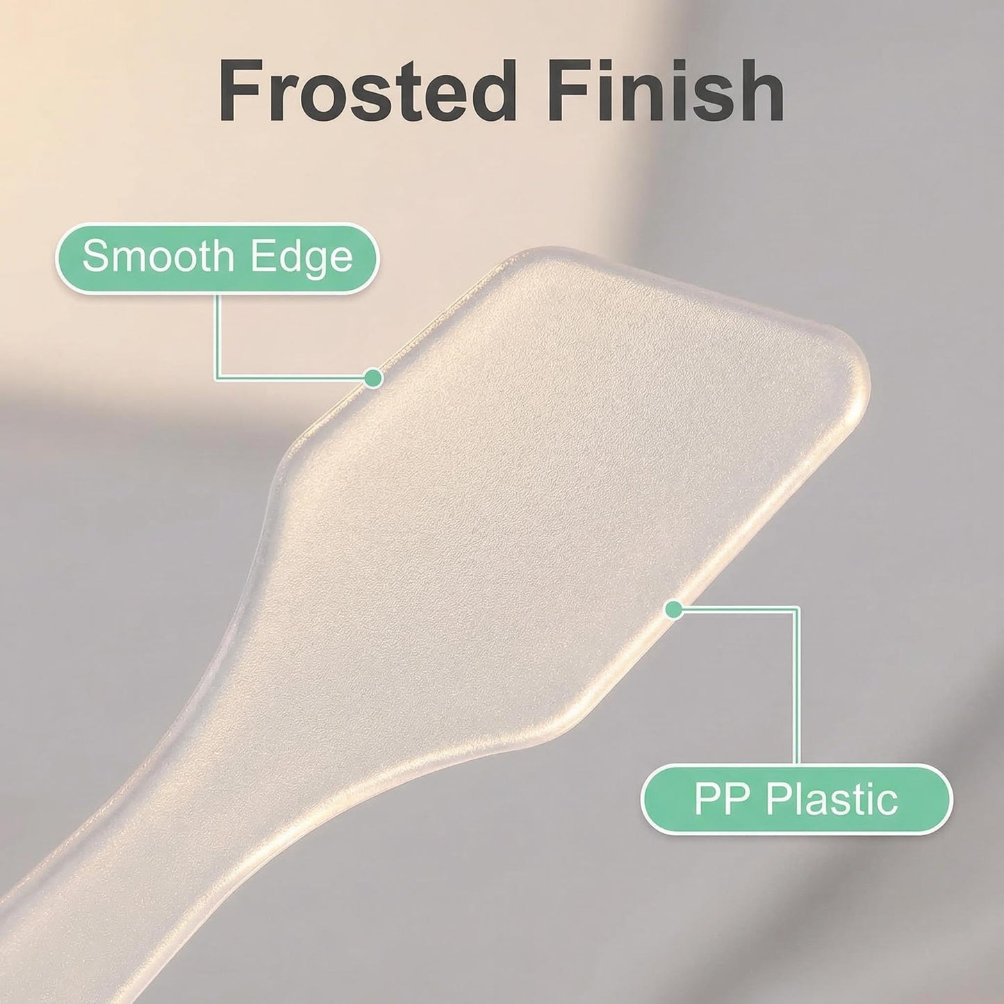 100 PCS Disposable Plastic 3.2" Spatulas Makeup Cosmetic Mask Frosted Tip Spatula Skin Care Facial Cream Spatula for Mixing and Sampling