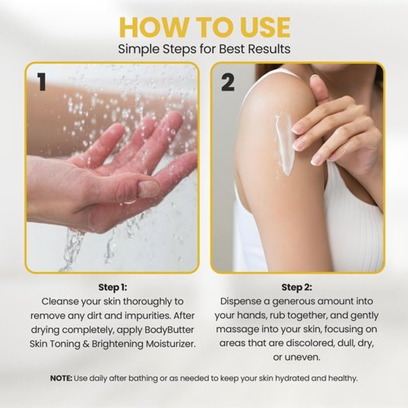 Biocare Labs Moisturizing Body Butter - Body Cream With Vitamin C & Collagen - Instantly Penetrates and Deeply Renews Skin - Lotion Designed For Uneven Skin Tones