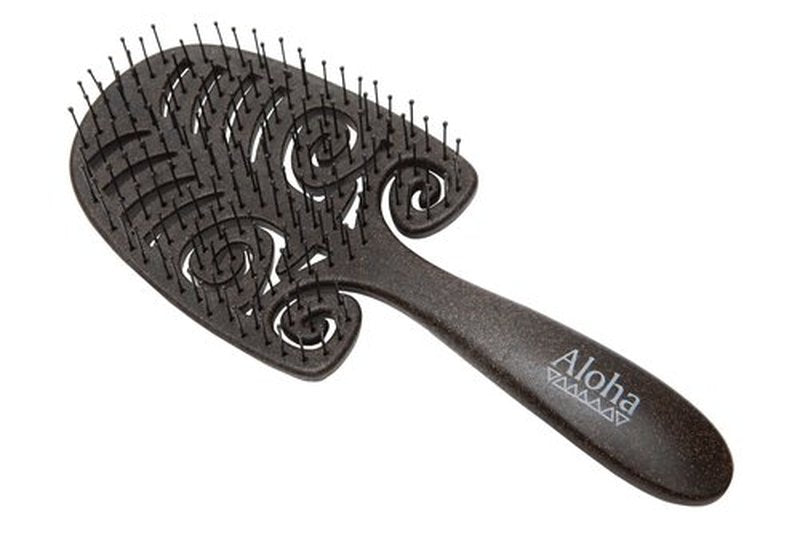Ibiza Hair Aloha-Series KV1 Kona Vent Brush - Vented Paddle Hairbrush for Detangling, Dry Hair & Scalp, Shower Use, Nylon Bristles, Professional Haircare