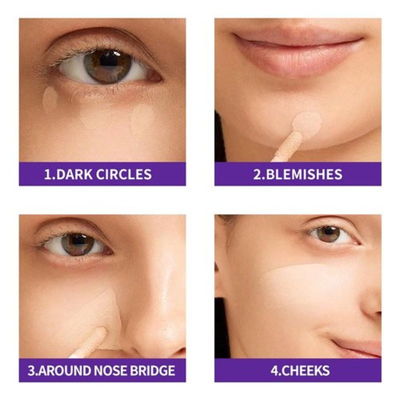 Diaoni Concealer, Diaoni Coverage Concealer, Diaoni Liquid Concealer, Full Coverage Concealer, Foundation Concealer Cream Hydrating Waterproof and Light Long Lasting (01)