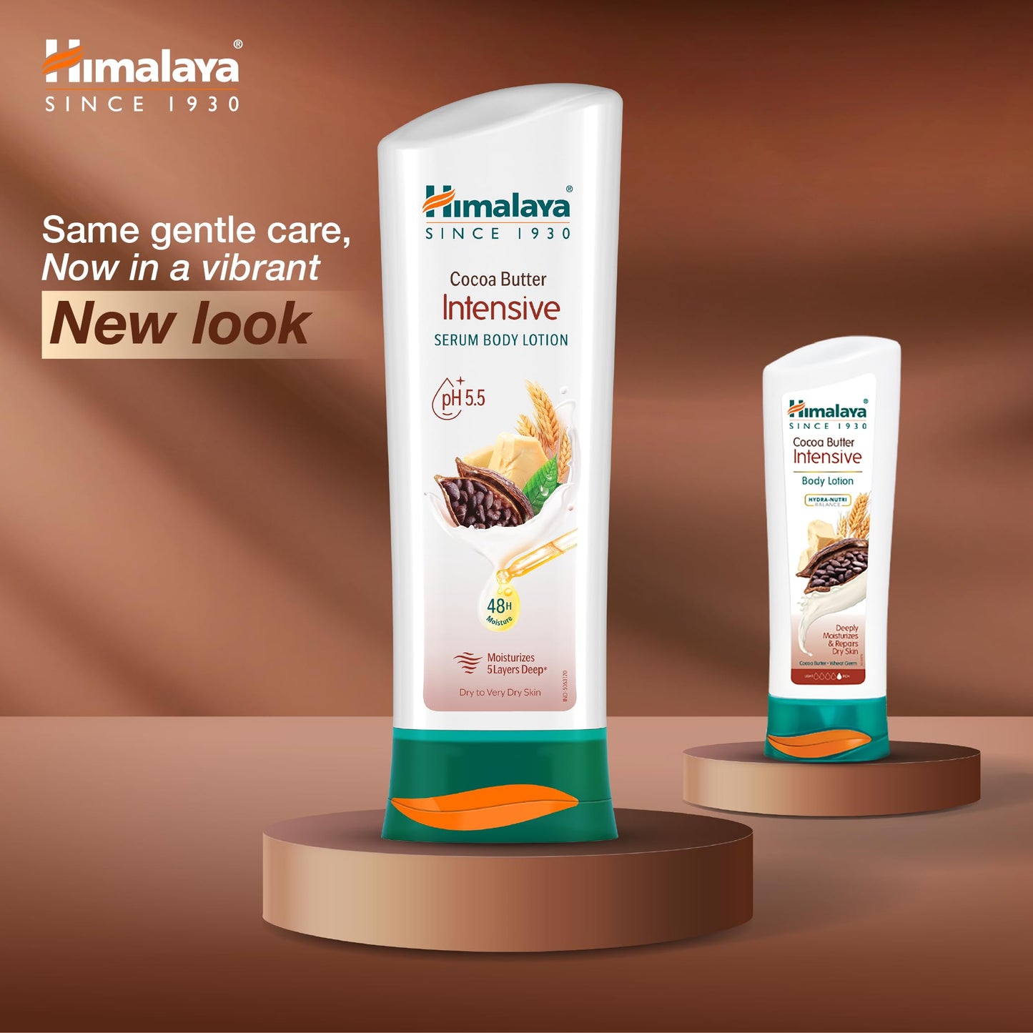 Himalaya Herbal Healthcare Cocoa Butter Intensive Body Lotion, Daily Ultra Moisturizer for Dry Skin, 13.53 oz, 1 Pack