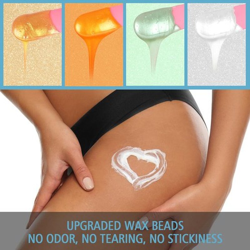 MaxFlat Waxing Kit for Women & Men, Digital Wax Pot Hard Wax Kit with Upgrade Brazilian Wax for Full Body Armpit Leg Bikini Waxing (Blue)