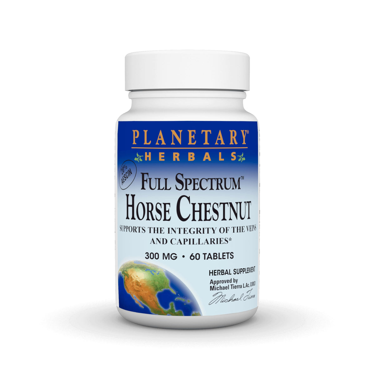 Planetary Herbals Full Spectrum Horse Chestnut, 500 mg - 60 Tablets