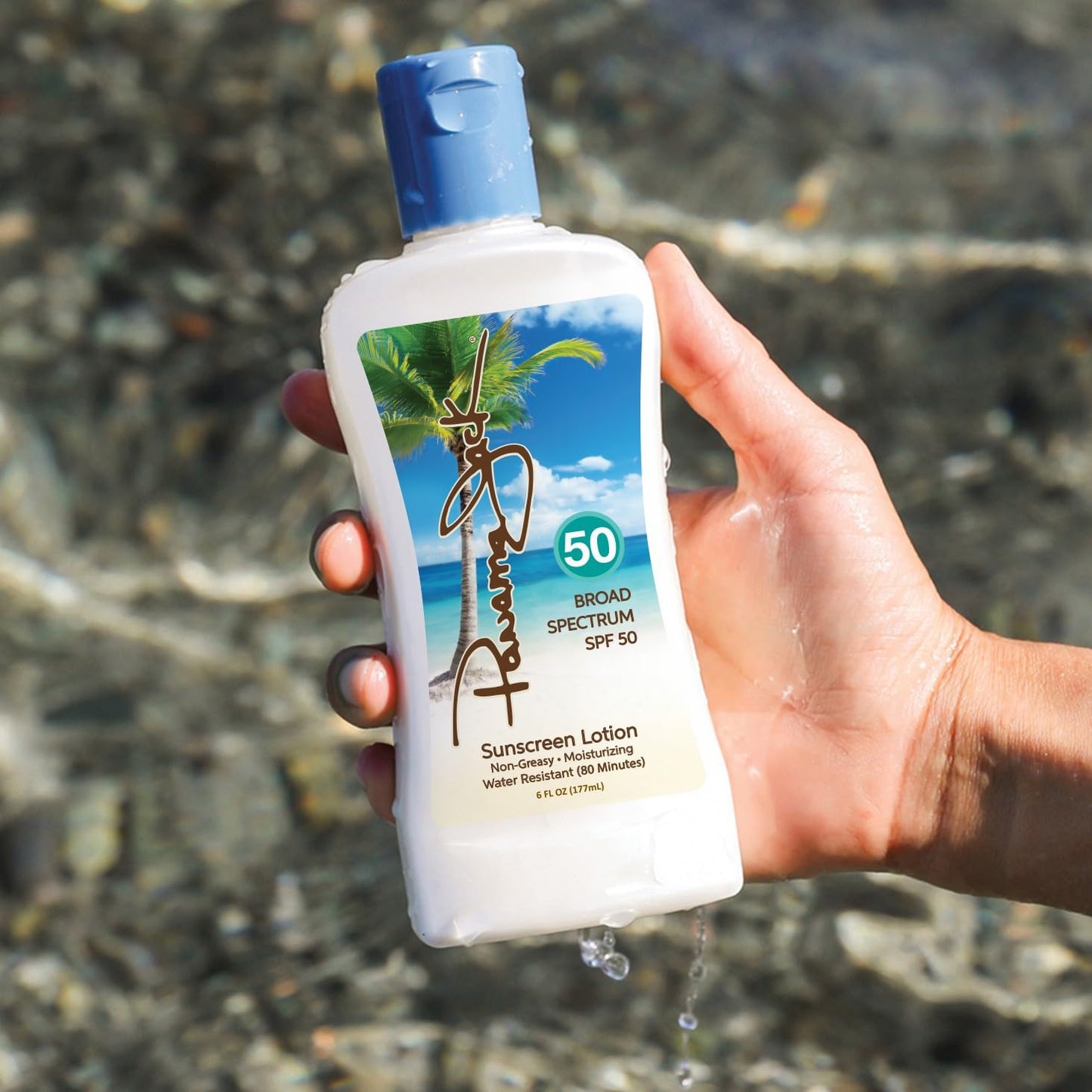 Panama Jack Sunscreen Lotion - SPF 50, Broad Spectrum UVA/UVB Suntan Protection, PABA, Paraben, Gluten & Cruelty Free, 6 FL OZ (Pack of 12)