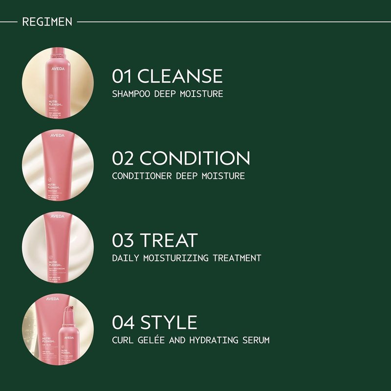 Aveda Nutriplenish Hydrating Serum - Boosts Hair Hydration 2X | Organic Pomegranate Oil, Coconut Oil, Mango Butter | 3.4 Fl Oz