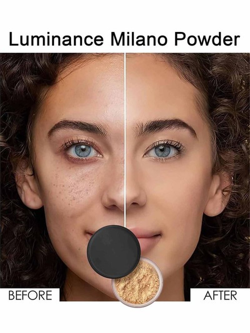 Luminance Milano Powder, Luminance Milano Setting Powder, Blurring Setting Powder by Luminance Milano, Luminance Milano Blurring Powder for All Skin Tones (4#)