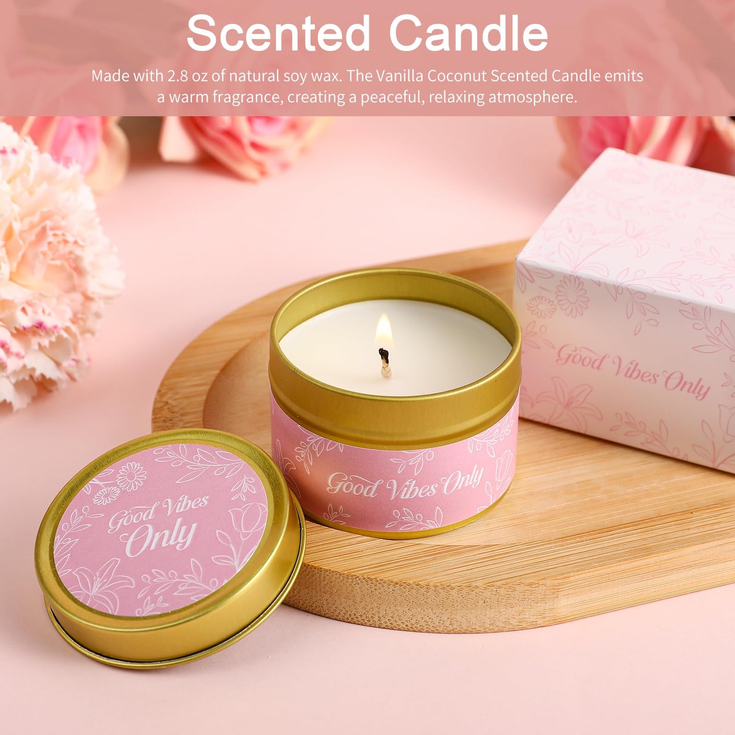 ENJOLLY Get Well Soon Gifts Baskets for Women Self Care Gifts,Birthday Gifts for Women Spa Care Package, Set for Mom Wife Girlfriend Sister Best Friend (Pink)
