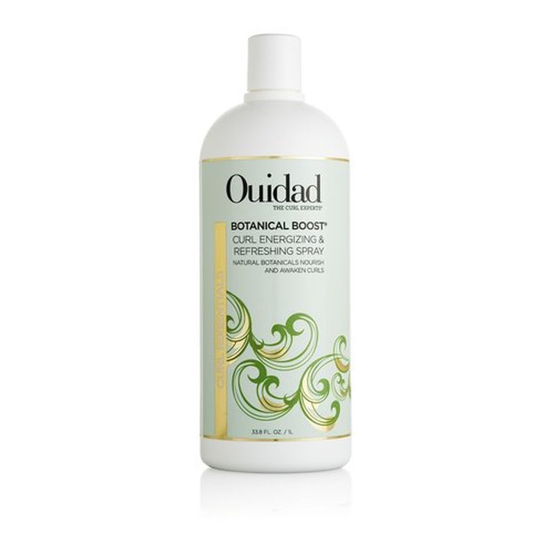 Ouidad Botanical Boost Curl Energizing & Refreshing Hair Spray, 33.8 fl oz, Curl Spray for Lasting Definition, No-Residue Hair Spray for Curly Hair, Adds Weightless Moisture, All Curl Types
