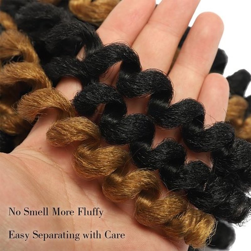 Wand Curl Crochet Braids Hair 8 Inch Jamaican Wand Curl Ombre Crochet Hair Jamaican Bounce Crochet Hair Colored Crochet Braids Ringlet Twist Hair Extension Crochet Hair(5PCS,1BP27)