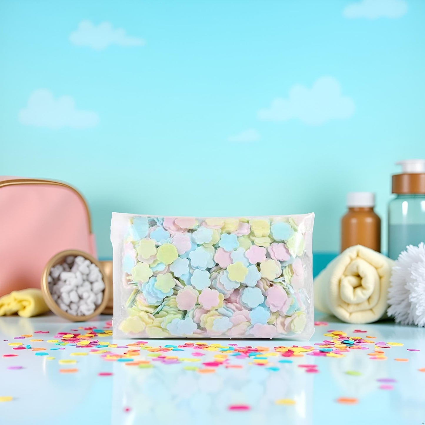 Tnyvm 1000 Sheets Colorful Portable Disposable Paper Soap Portable Travel Hiking Washing Hand Bath Toiletry Paper Sheets Gentle Papers for Soap Fragrance Hand Wash
