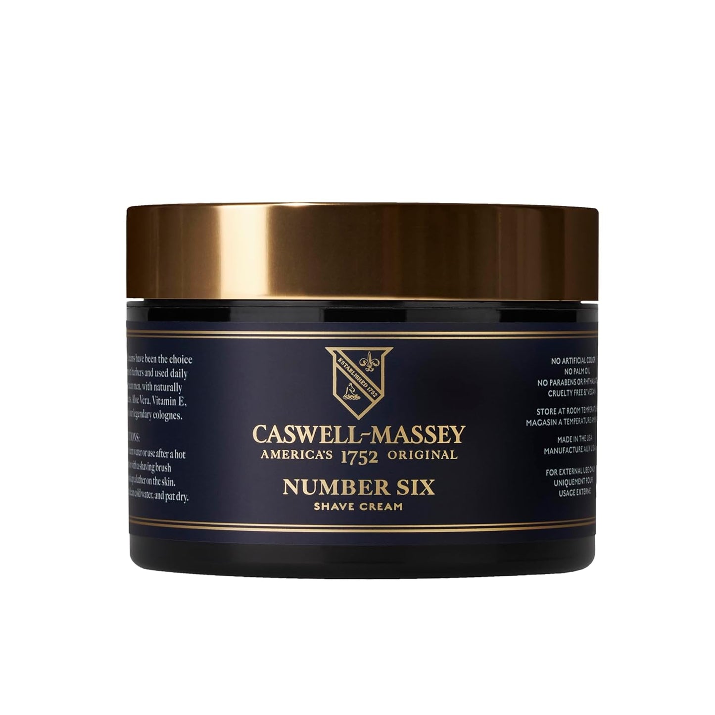 Caswell-Massey Heritage Almond Shave Cream, Natural Men’s Shaving Cream for Smooth Beard Shaving, Soothing for Sensitive Skin, USA Made, 8 Fl Oz