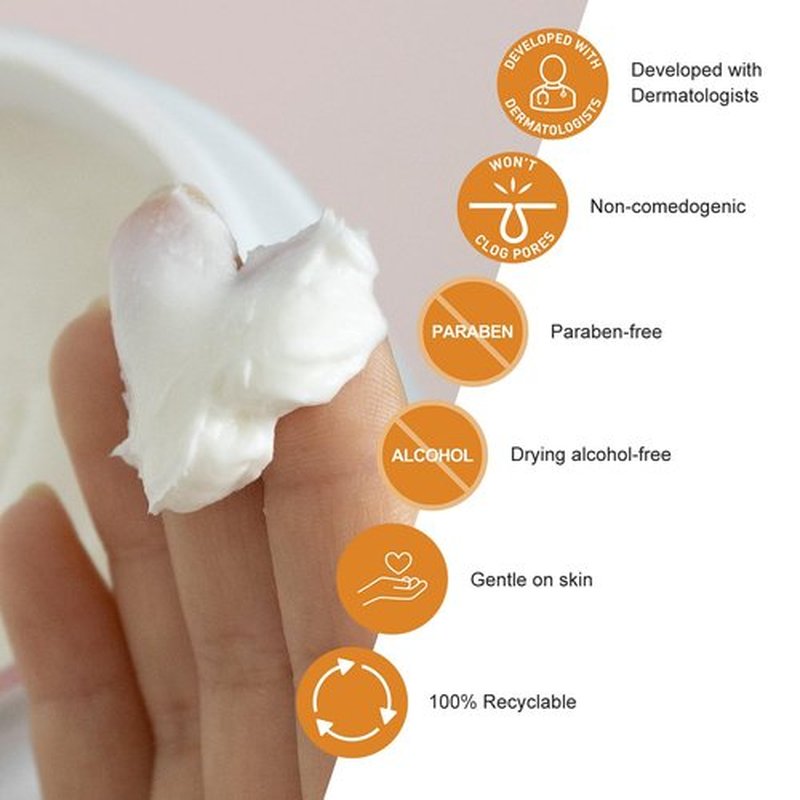 Butt Acne Clearing Treatment, Moisturizer Cream with 2% Salicylic Acid, Tea Tree Oil & Witch Hazel, Body Back Acne Treatment, Cystic Acne Treatment for Skin Delicate and Smooth 2.4oz