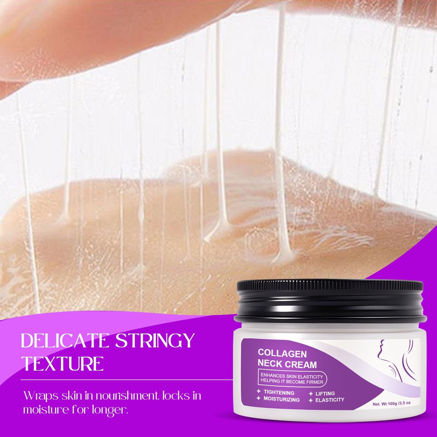 Retinol & Collagen Neck Firming Cream - Visibly Smooths Crepey Neck Skin & Deep Lines, Tightens and Lifts for a Hydrated, Youthful Look, Anti-Aging Face Care Cream for Women & Men 100g
