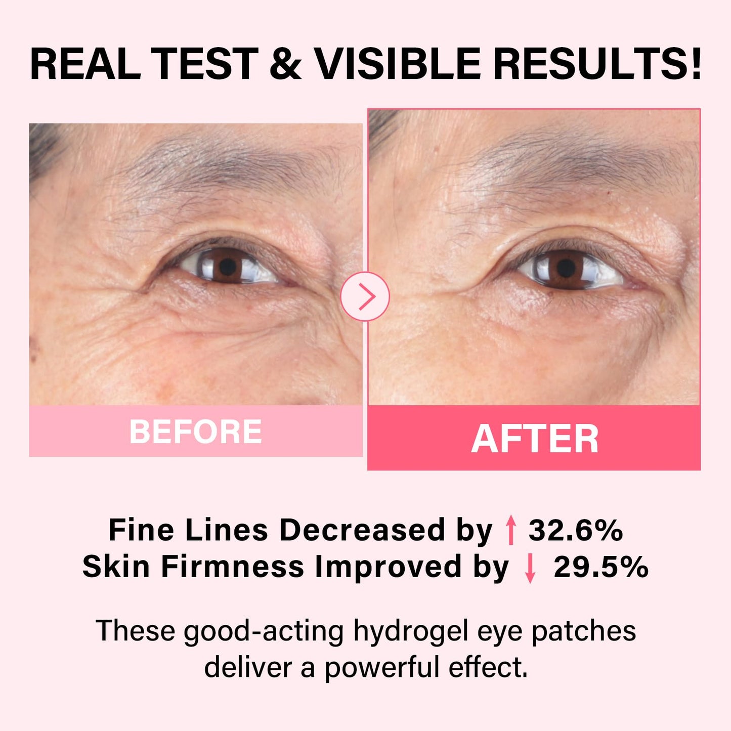 iMethod PDRN Collagen Boost Eye Patches - Under Eye Mask, Instant Lift Eye Mask for Reduce Fine Lines & Wrinkles, Firming Under Eye Patches for Dark Circles, Puffy Eyes, Eye Bags, 2 Pack, 16 Pairs