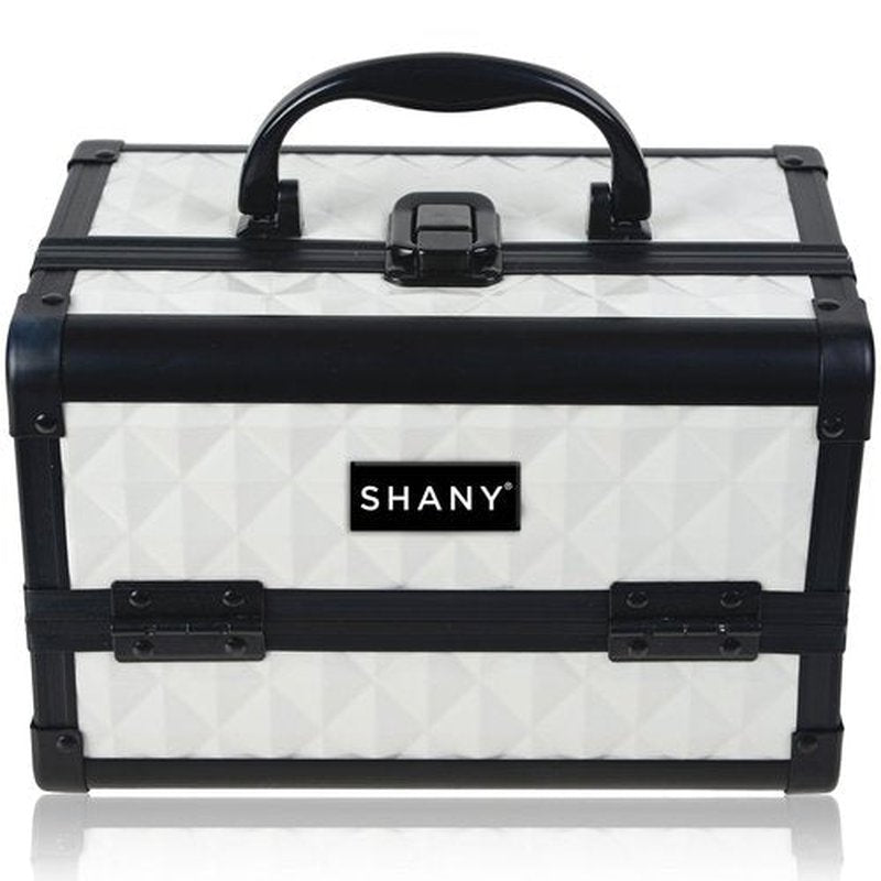 SHANY Chic Makeup Train Case Cosmetic Box Portable Makeup Case Cosmetics Beauty Organizer Jewelry storage with Locks, Multi trays Makeup Storage Box with Makeup Mirror - Peaceful