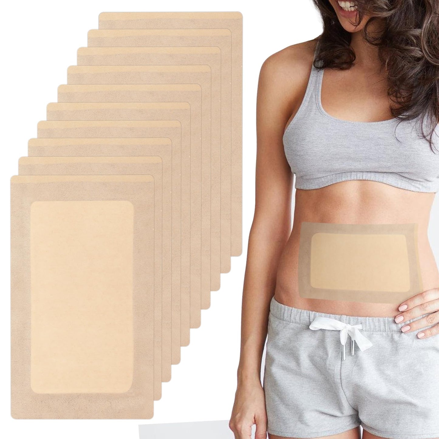 Extra Large Castor Oil Patches for Shoulder, Back & Abdomen