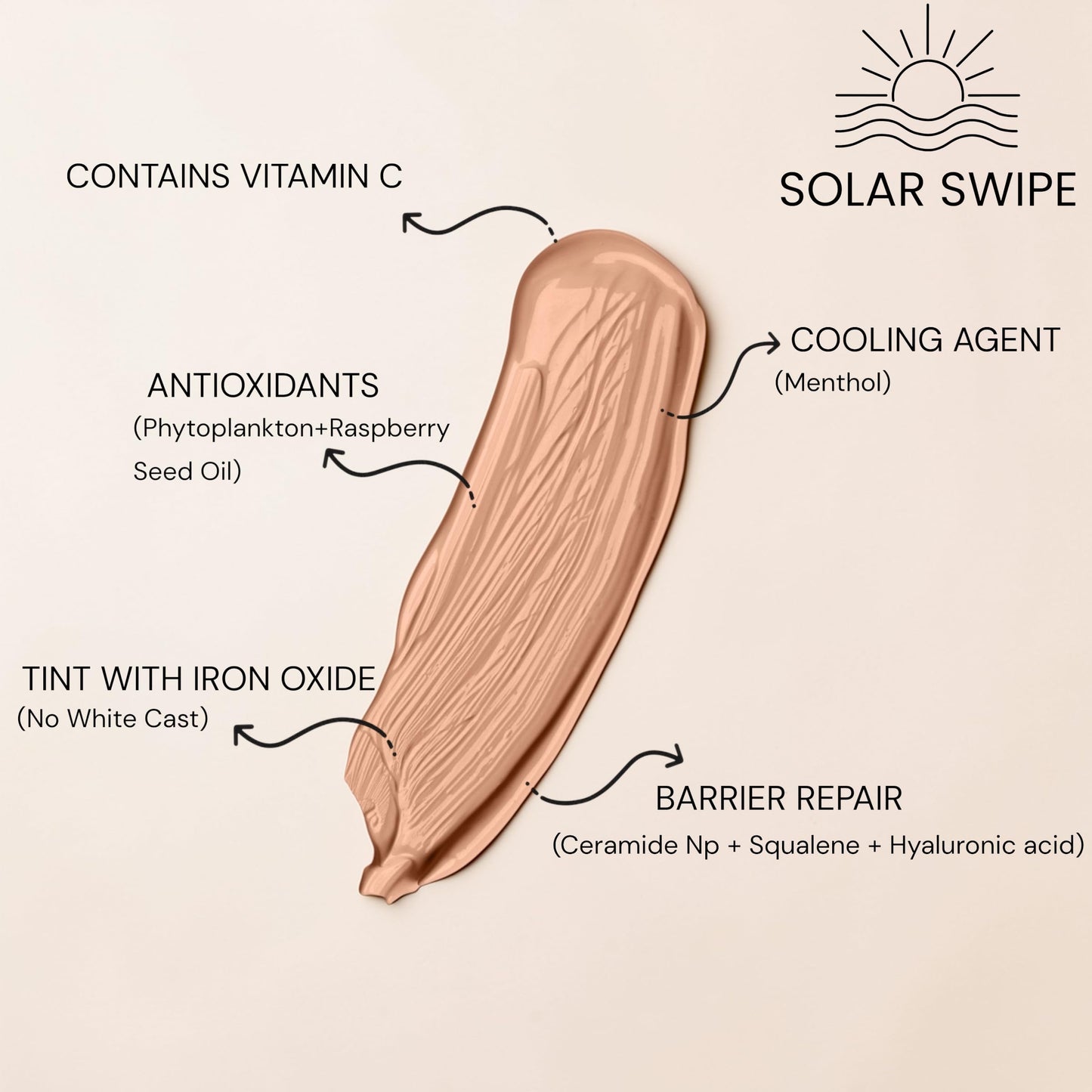 Solar Swipe Hydrating Mineral Sunscreen SPF 50, Zinc Oxide & Titanium Dioxide, with Ceramides & H. acid, Aloe Vera & Menthol Cooling, Face & Body, Oxybenzone-Free, All Skin Types1.76 oz