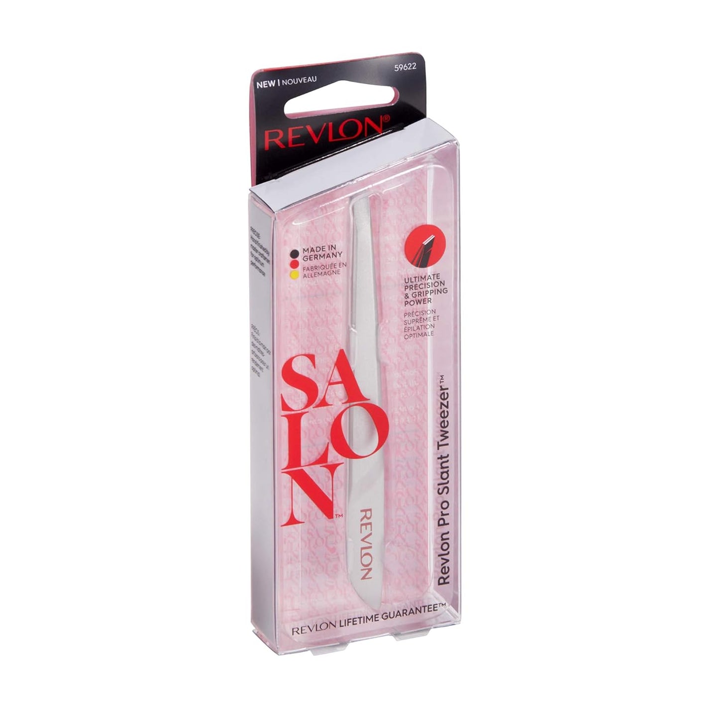 Revlon Salon Pro Slant Tweezer - Corrosion-Resistant Stainless Steel Precision Tool