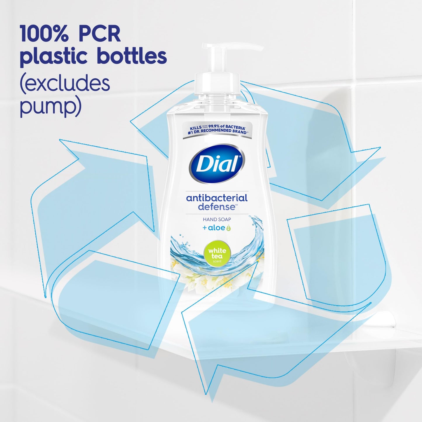 Dial Antibacterial Liquid Hand Soap, White Tea, 11 fl oz