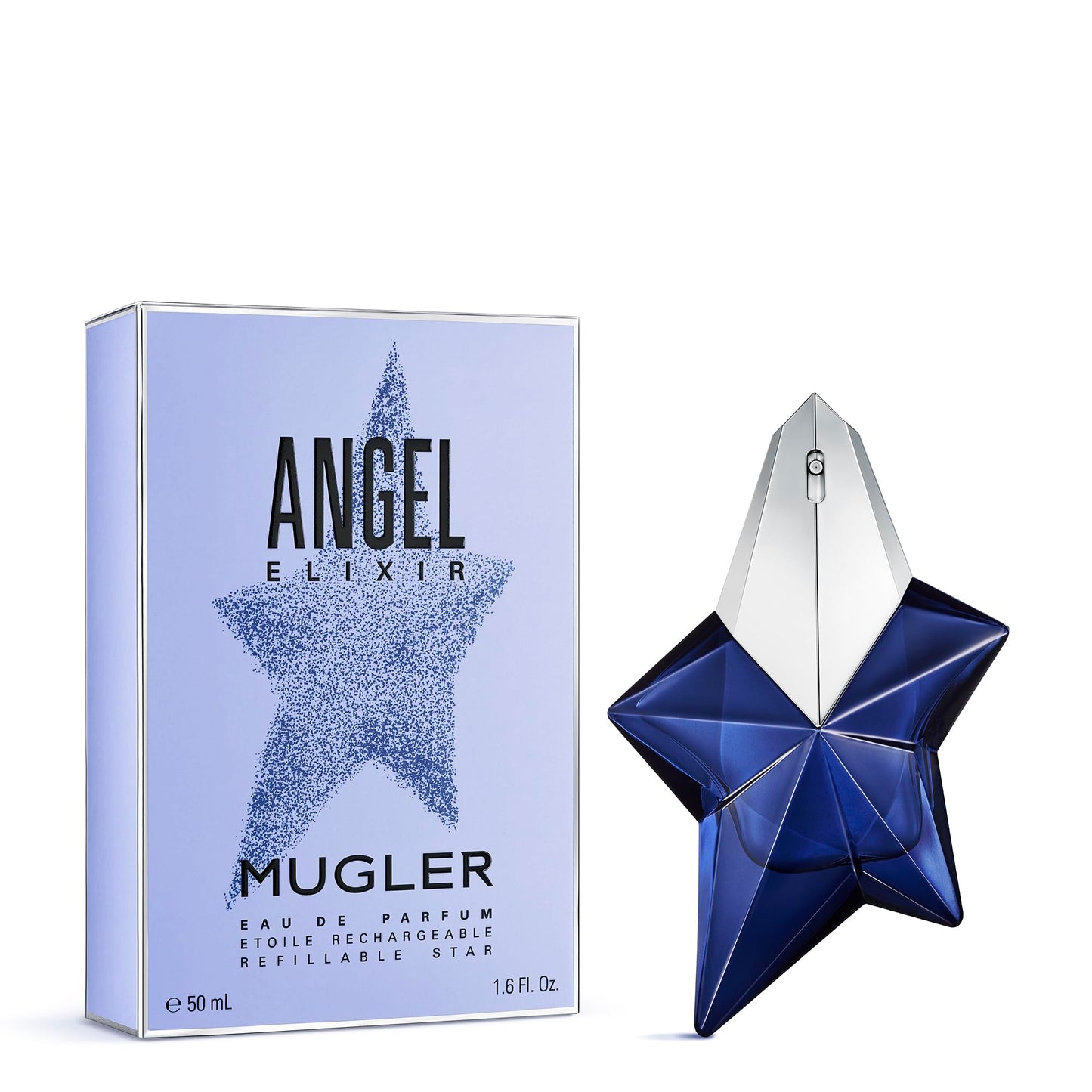 Mugler Angel Elixir - Eau de Parfum - Women's Perfume - Floral & Woody - With Sandalwood, Amber, and Vanilla - Long Lasting Fragrance - 1.6 Fl Oz