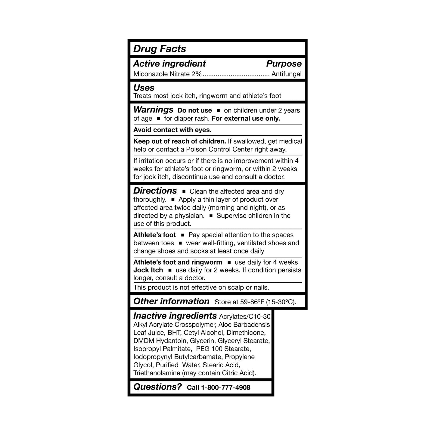 McKesson Antifungal Cream 2% Miconazole Nitrate Cream 4oz Tube (Each), # 6391 (Formerly Repara Antifungal Cream)