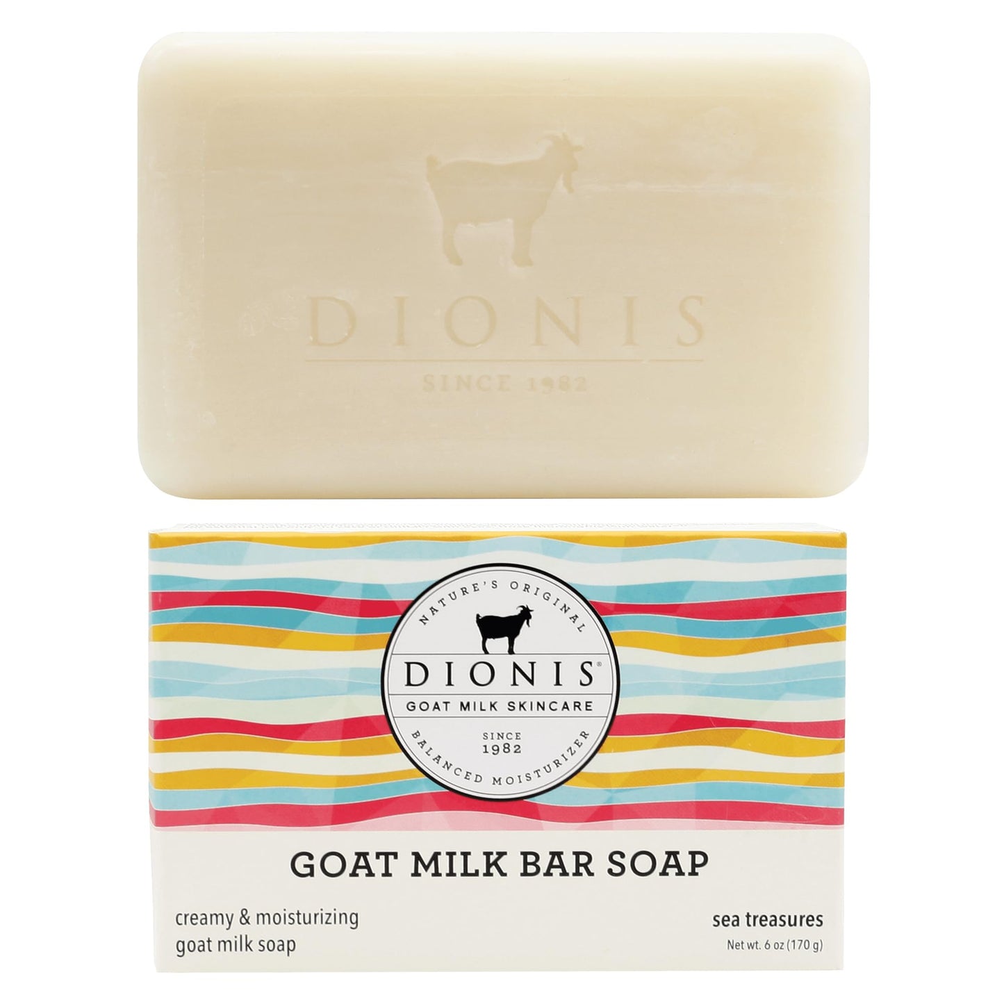 Dionis Goat Milk Sea Treasures Bar Soap 6 oz (Pack of 1)