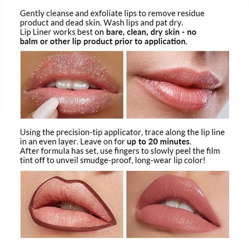 Qorva Peel off Lip Liner Stain, Qorva lip - qorva peel off lip liner stain nude, Qorva Lipstick, Timbersonic Peel off Lip Stain, Lip Stain Peel Off Long Lasting Waterproof (03 * 2)