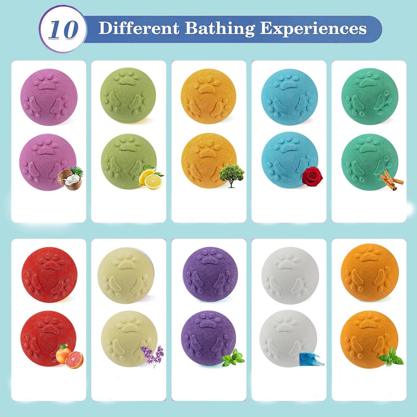 Bath Bombs for Kids with Surprise Inside for Boys Girls Toddlers 20 Pack Kids Bath Bombs Gift Set Organic Bubble with Kitten Inside Natural Handmade Bath Bombs