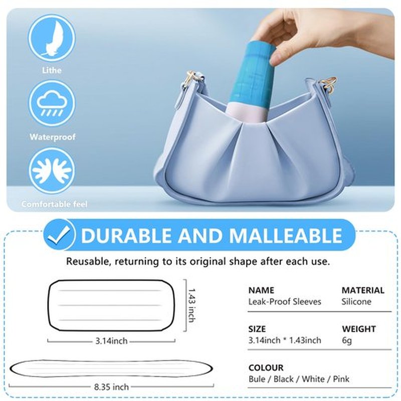 16 Pack Silicone Bottle Covers,Elastic Sleeves for Leak Proofing,Travel Essentials for Women Men,Reusable Accessories Luggage for Travel Size Toiletries,Cruise Ship Essentials, Travel Must Haves