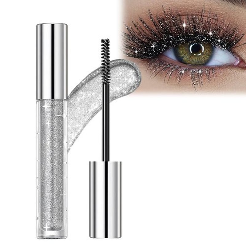 Question Beauty Glitter Mascara, 3PCS Glitter Mascara Eyeshadow, Questionbeauty Glitter Mascara, Question Beauty Mascara, Colored Mascara for Eyelashes (A)