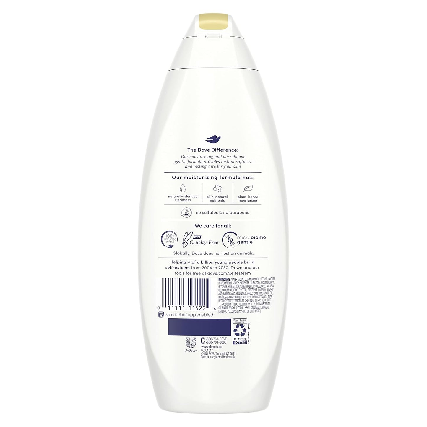 Dove Pampering Body Wash Nourishes & Feeds Skin Shea Butter with Warm Vanilla Effectively Washes Away Bacteria While Nourishing Your Skin 44.0 Fl Oz, (Pack of 2)
