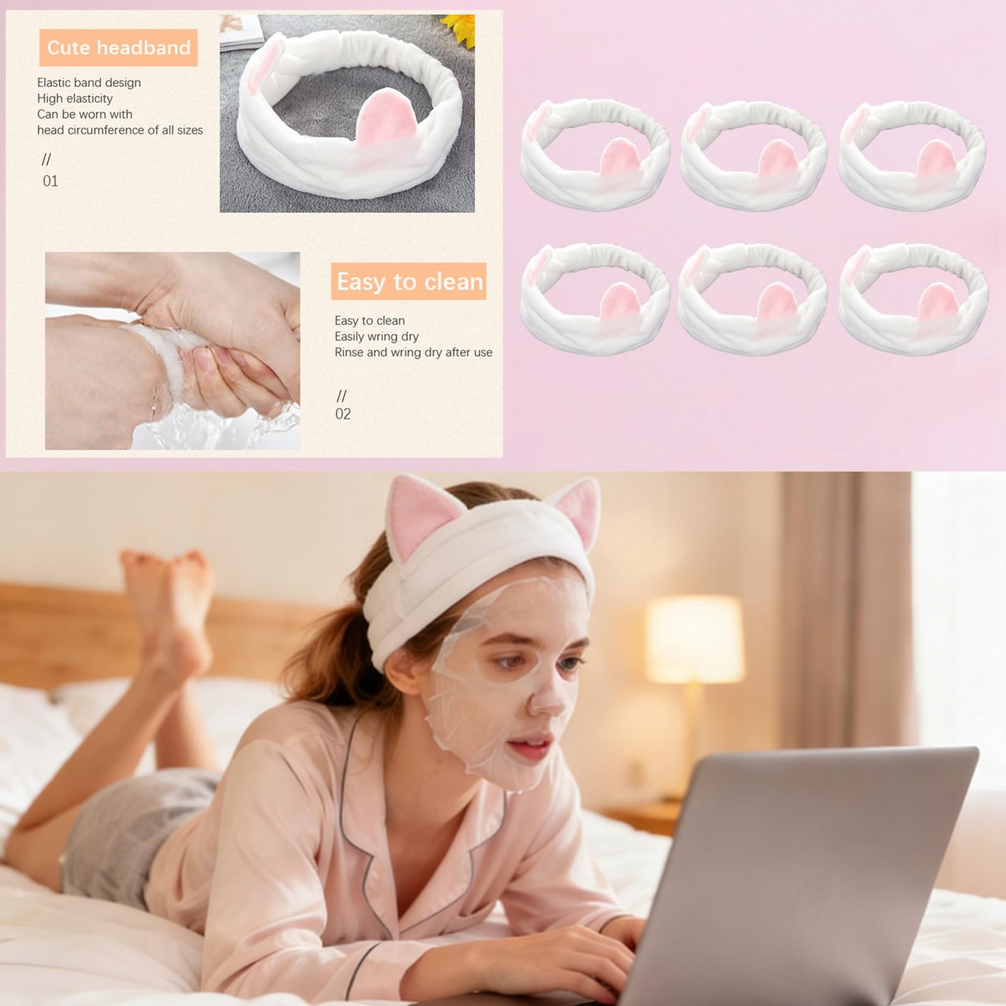 42 PCS Spa Party Supplies for Girls,Spa Party Favors, Facial Masks,Under Eye Patches,Hand Cream, Lip mask,Headband,Sleepover Party Favors,Spa Kit Pool Party Birthday Gifts for Women,Baby Shower Favors