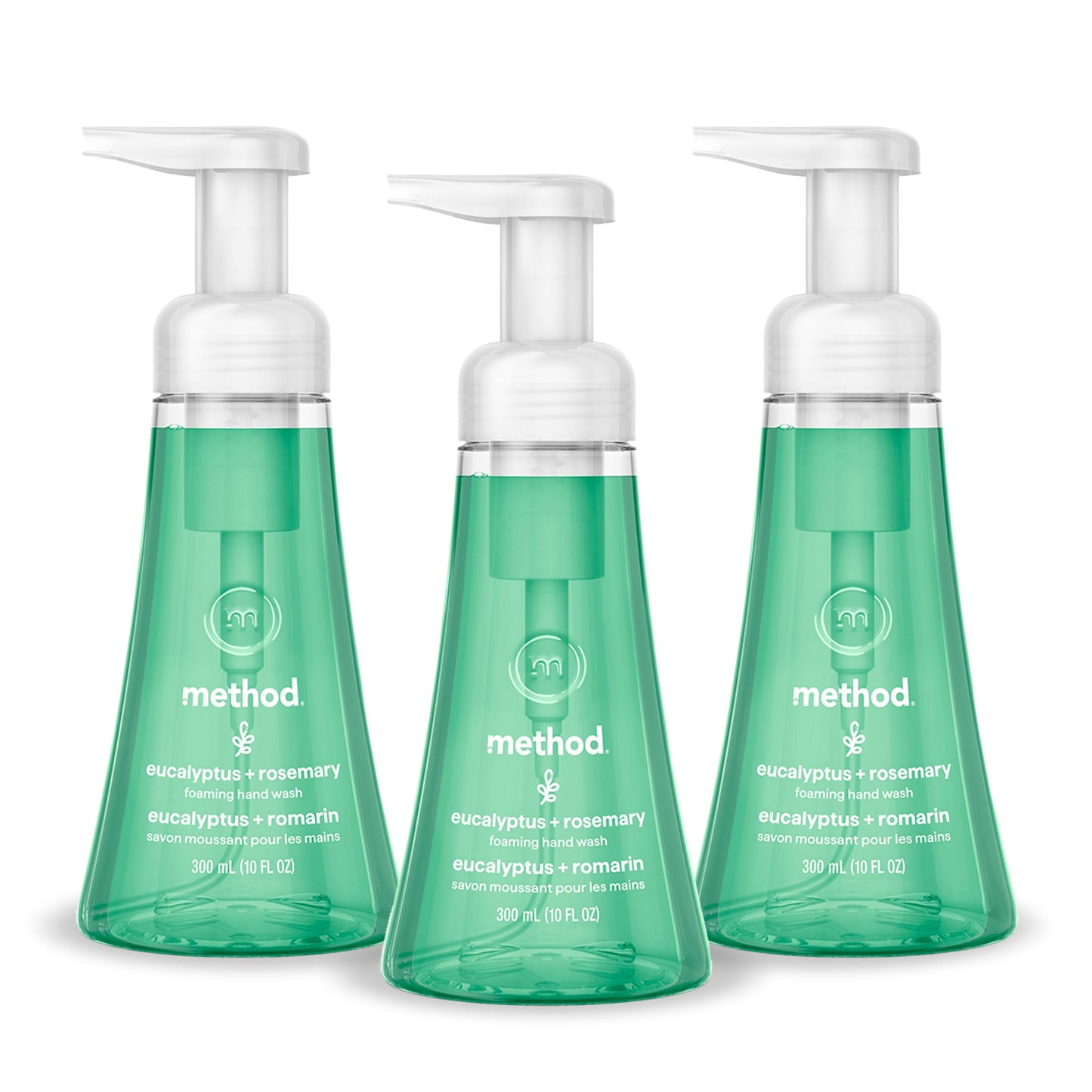 Method Foaming Hand Wash, Eucalyptus + Rosemary, 10 fl oz, 3 pack